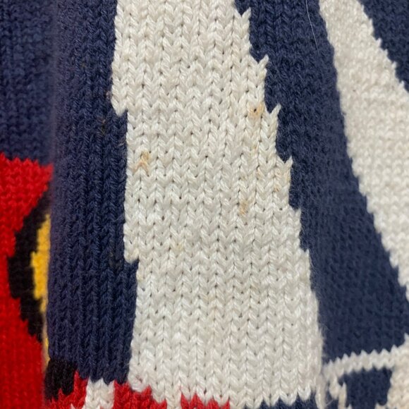 VINTAGE J.G. HOOK KNIT COTTON GRAPHIC TURTLENECK SWEATERS SIZE M - Picture 10 of 12